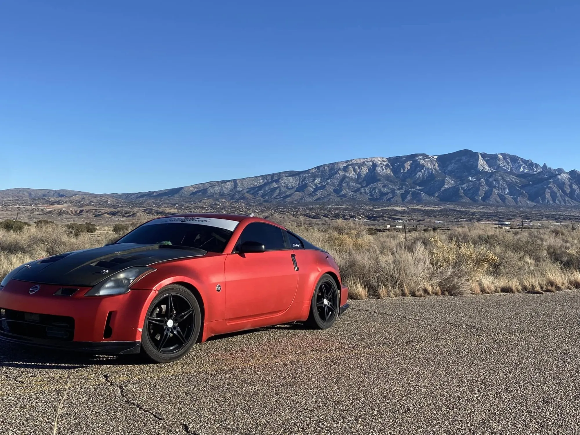Customer's 350Z in the high desert outside Tucson